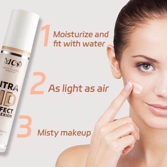 Base líquida correctora de cobertura completa de 9 tonos, Base de maquillaje de alta cobertura, cojín de maquillaje, crema Base Natural mate