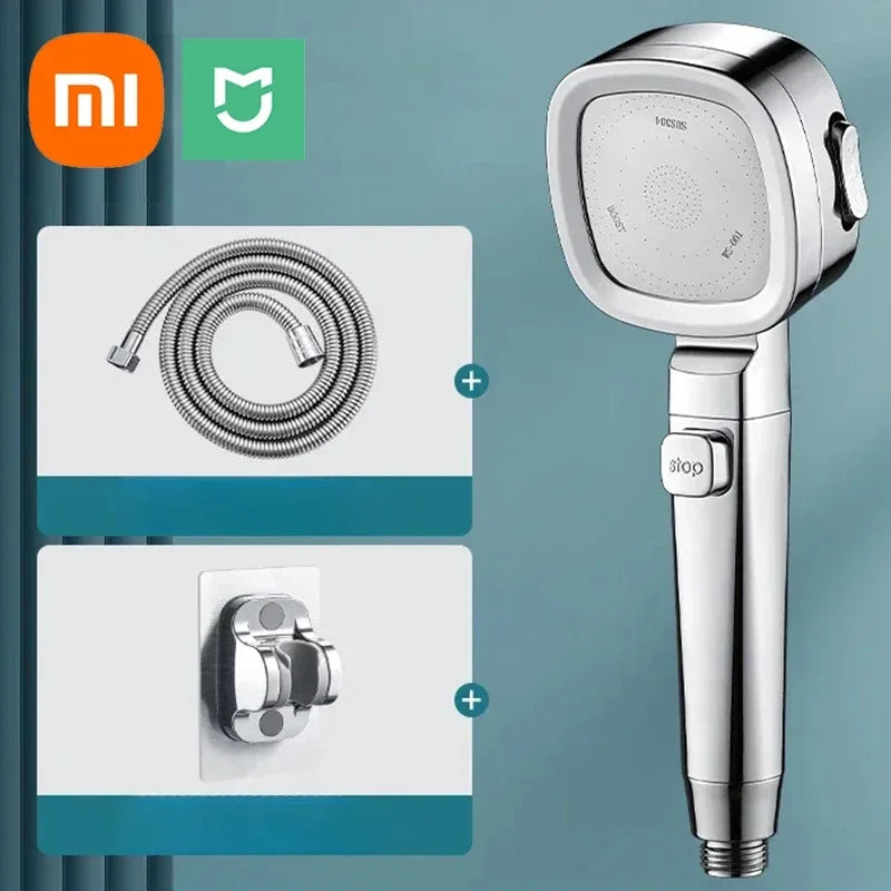Cabezal de ducha de alta presión Xiaomi, juego de cabezal de ducha ajustable de 3 modos, baño inteligente, nuevo cabezal de ducha ajustable, accesorios, pulverizador