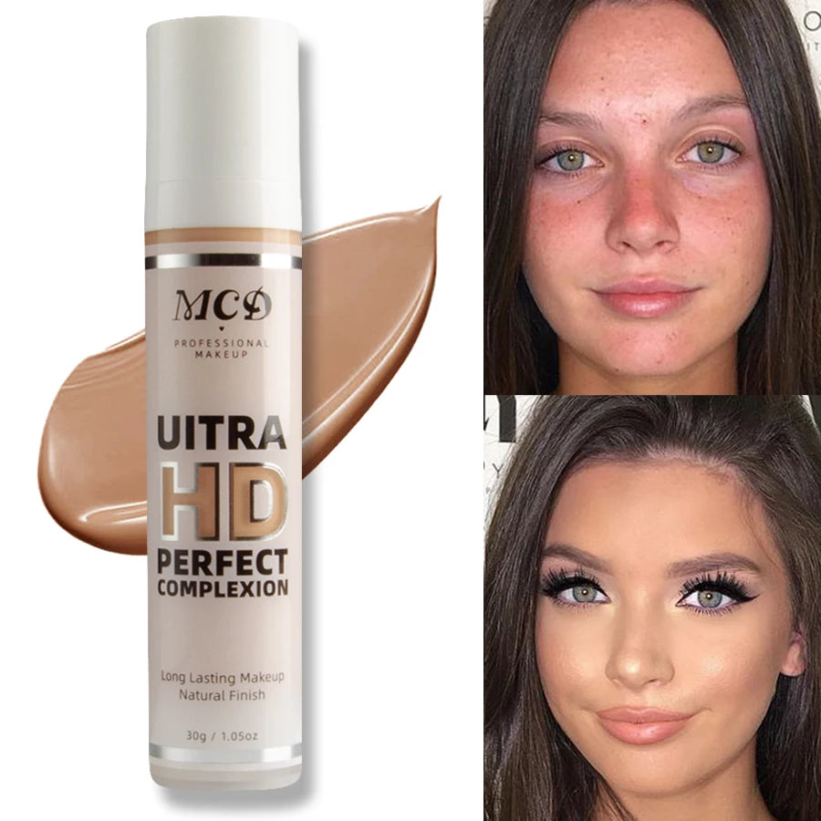 Base líquida correctora de cobertura completa de 9 tonos, Base de maquillaje de alta cobertura, cojín de maquillaje, crema Base Natural mate