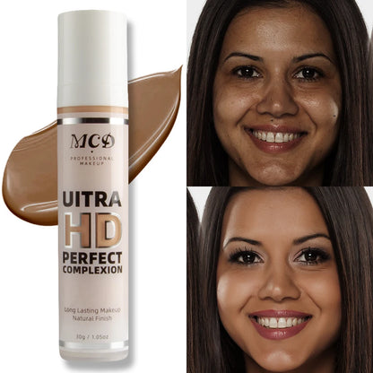 Base líquida correctora de cobertura completa de 9 tonos, Base de maquillaje de alta cobertura, cojín de maquillaje, crema Base Natural mate