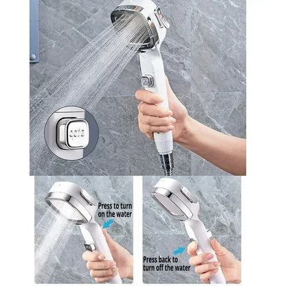 Cabezal de ducha de alta presión Xiaomi, juego de cabezal de ducha ajustable de 3 modos, baño inteligente, nuevo cabezal de ducha ajustable, accesorios, pulverizador