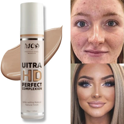 Base líquida correctora de cobertura completa de 9 tonos, Base de maquillaje de alta cobertura, cojín de maquillaje, crema Base Natural mate