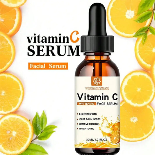 Esencia Facial de vitamina C contiene ácido hialurónico, eliminador de manchas oscuras, reparación hidratante, esencia antienvejecimiento, cuidado de la piel Facial, 30ml