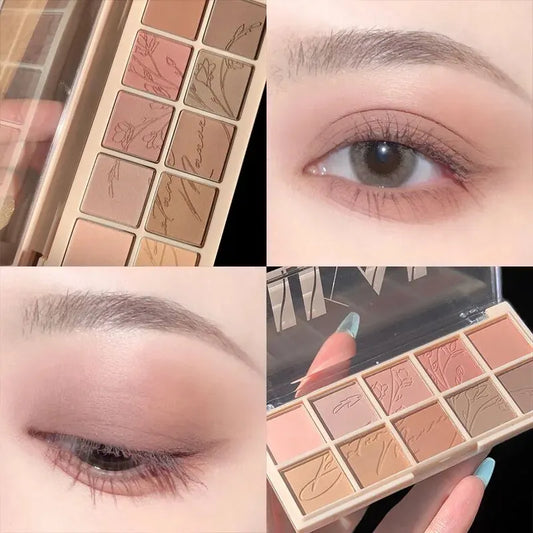 DIKALU, placa completa de maquillaje de diez colores, placa de sombra de ojos