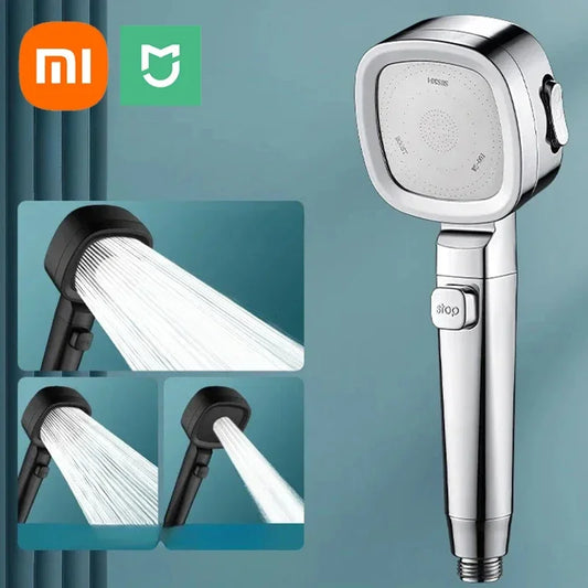 Cabezal de ducha de alta presión Xiaomi, juego de cabezal de ducha ajustable de 3 modos, baño inteligente, nuevo cabezal de ducha ajustable, accesorios, pulverizador